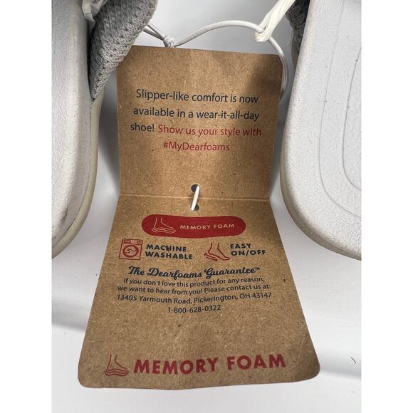 NWT Dearfoams Comfort Memory Foam Sandals - Picture 10 of 11